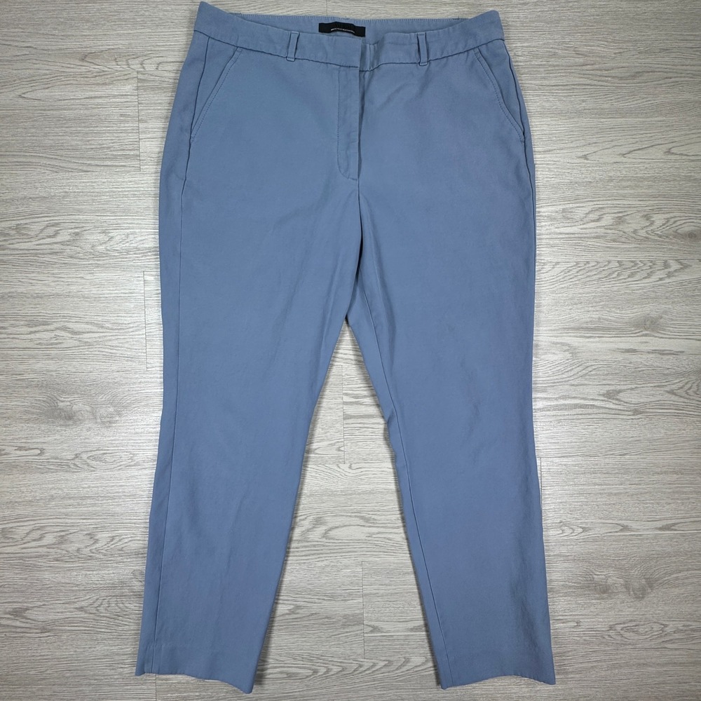White House Black Market Women Pants Elle Slim Blue 16L Tall Stretch Dress